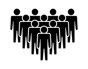 Symbol, ikona ludzi. Plik wektorowy.