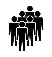 Symbol, ikona ludzi. Plik wektorowy.