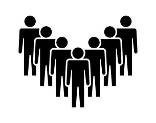Symbol, ikona ludzi. Plik wektorowy.