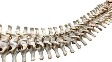 Human Skeleton Back View