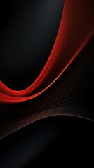 Abstract red waves on black background wallpaper for phone