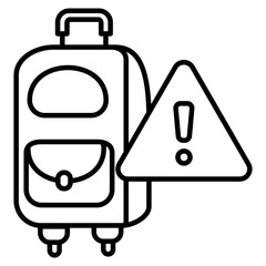 Travel advisories icon