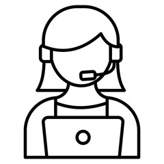 Online customer support icon