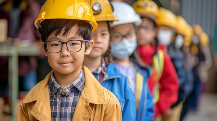 Students at school eagerly embrace the opportunity to role-play their dream jobs,  donning costumes to represent various professions