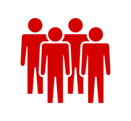 Symbol, ikona ludzi. Plik wektorowy.