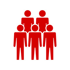 Symbol, ikona ludzi. Plik wektorowy.