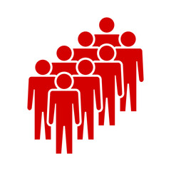 Symbol, ikona ludzi. Plik wektorowy.