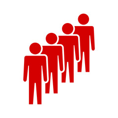 Symbol, ikona ludzi. Plik wektorowy.