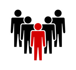 Symbol, ikona ludzi. Plik wektorowy.