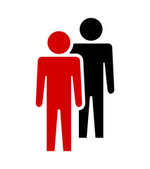 Symbol, ikona ludzi. Plik wektorowy.