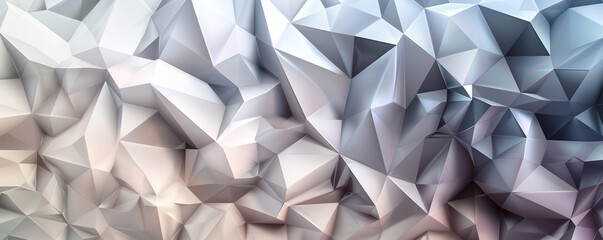 abstract polygonal design of pearl white and charcoal gray, ideal for an elegant abstract background