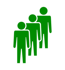 Symbol, ikona ludzi. Plik wektorowy.