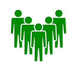 Symbol, ikona ludzi. Plik wektorowy.