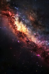 Obraz premium Milky way Galaxy with Stars and space dust in the Universe. Video game background, screen wallpaper