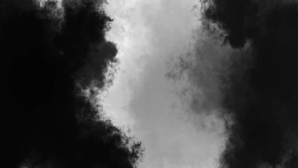 Grey abstract grunge smoke cloud overlay mist fog dust explosion vintage background.