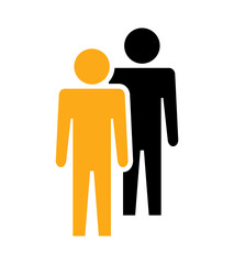 Symbol, ikona ludzi. Plik wektorowy.