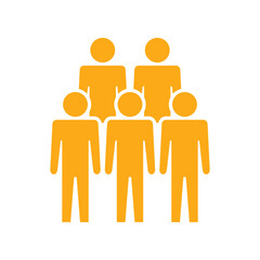 Symbol, ikona ludzi. Plik wektorowy.