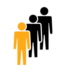 Symbol, ikona ludzi. Plik wektorowy.