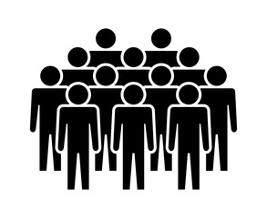 Symbol, ikona ludzi. Plik wektorowy.