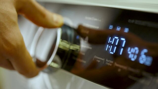 washing machine. Appliances . modern interface and design. smart appliance controls. Home Appliances. control and washing programs