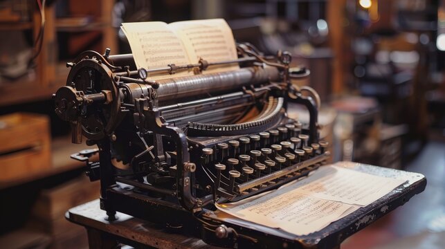 A machine that composes music and writes poetry, close-up