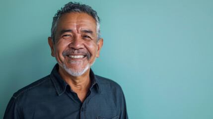 Fototapeta premium A man with a big smile on his face