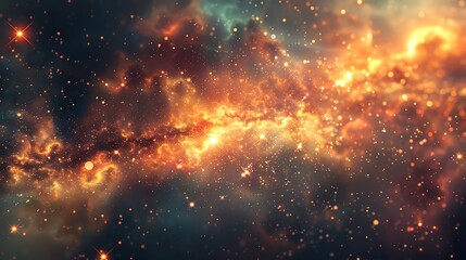 Naklejka premium A galaxy of Martian, stock photographic style