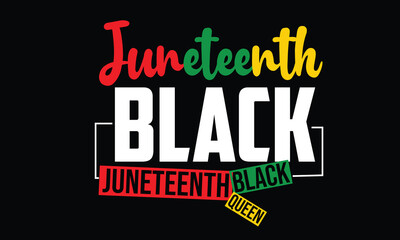 Juneteenth Black Queen T-Shirt Design