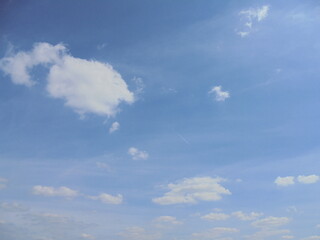 blue sky with white clouds
