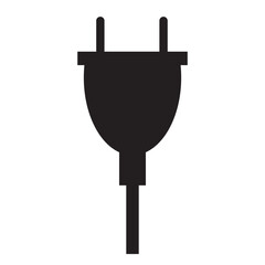 Electric socket with a plug. Vector electric plug flat icon. Electric plug icon on a white background. Electric or energy connection icon vector . vector illustration.