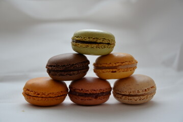 macaroons on a table