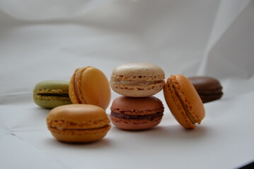 macaroons on a wooden table