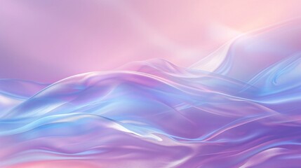 Fototapeta premium Blurry pastel tone blue and pink waves in abstract form