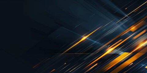 yellow black sporty background, speed motion design with spot strip and copy space, modern minimal in cheerful and freedom energy feeling, Generative Ai