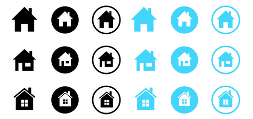 House icon. Web home icon for apps and websites.  Vector illustration
