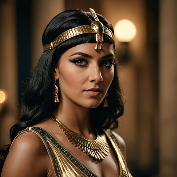 Retrato reina egipcia Cleopatra