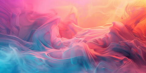 Multicolored Background With Abundant Smoke
