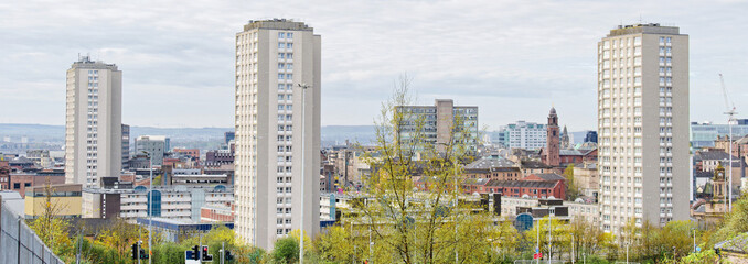 High rise council flats in Glasgow city © Richard Johnson