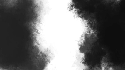 The abstract beauty of gray and black smoke swirling in an enigmatic and dim expanse

