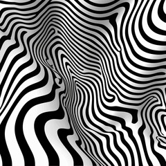 Black and white abstract