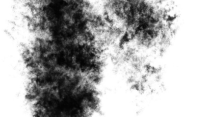 A hazy and dreamlike scene of diffused smoke moving gently across a muted horizon

