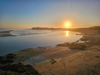 Obraz premium Stunning sunset in Algarve coast.