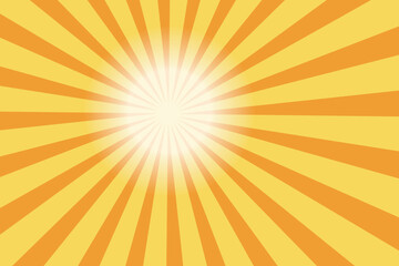 Sun rays icon. Colorful Sunburst and  retro background vector icon. Vector  illustration.