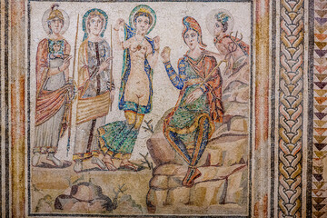 Roman Mosaic of the Judgment of Paris, 5th Century, Seville