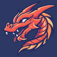 Dragon mascot vector illustration