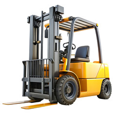 Forklift isolated
