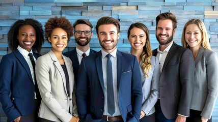 A group of diverse businesspeople engaged in a video conference call, emphasizing remote teamwork and collaboration, The images are of high quality and clarity