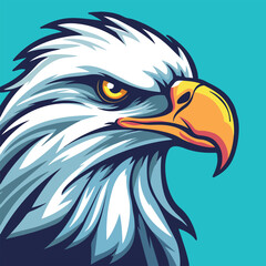 Eagle sports mascot vector illustration