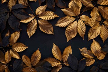 Close-Up Of  Dark green leaves. Beautiful simple AI generated image in 4K, unique.