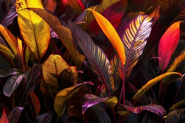 Close-up of Agave univittata plants dark green leaves. Abstract natural green leaf wallpaper pattern texture background.. Beautiful simple AI generated image in 4K, unique.